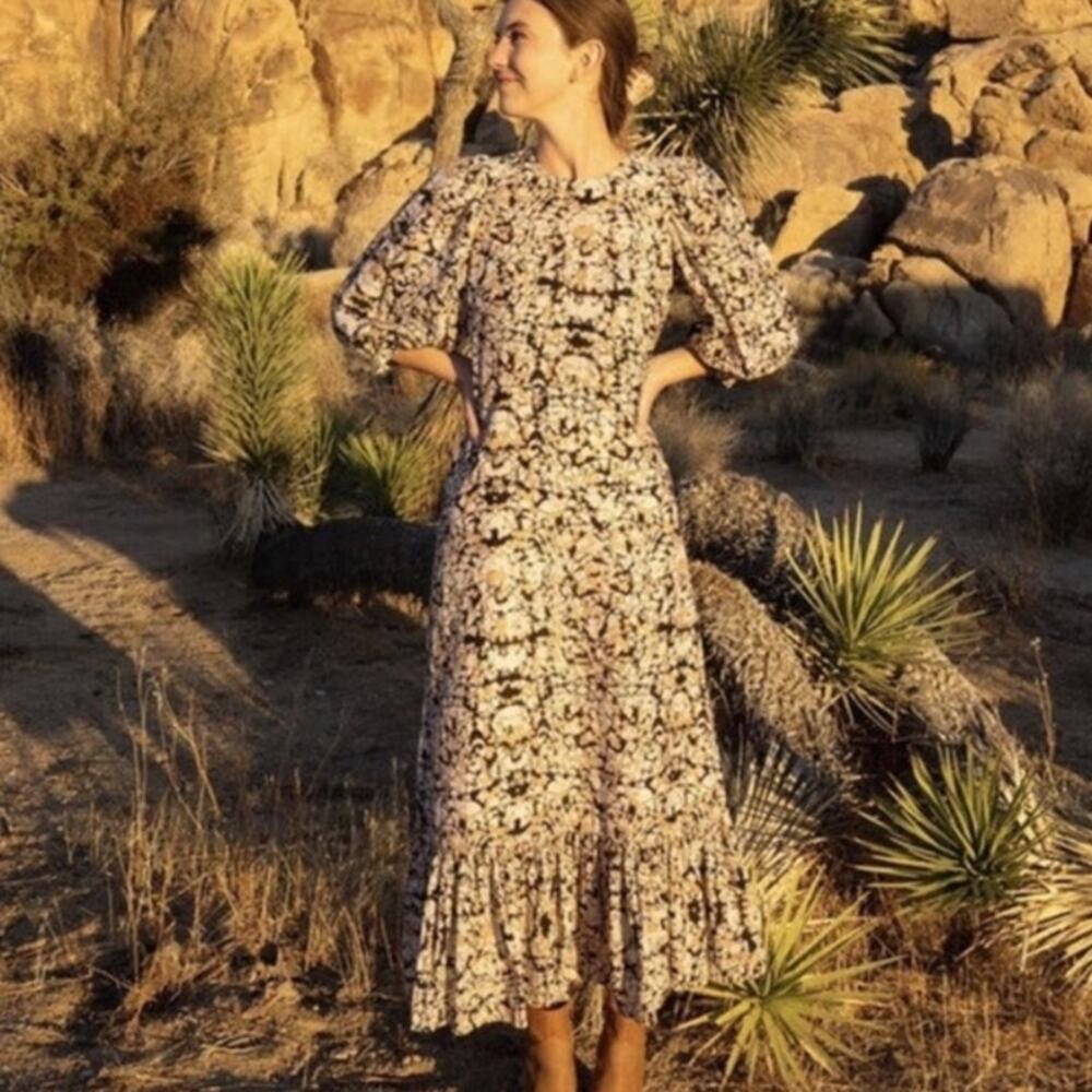 Sea New York Borealis Puff Sleeve Dress Size 6